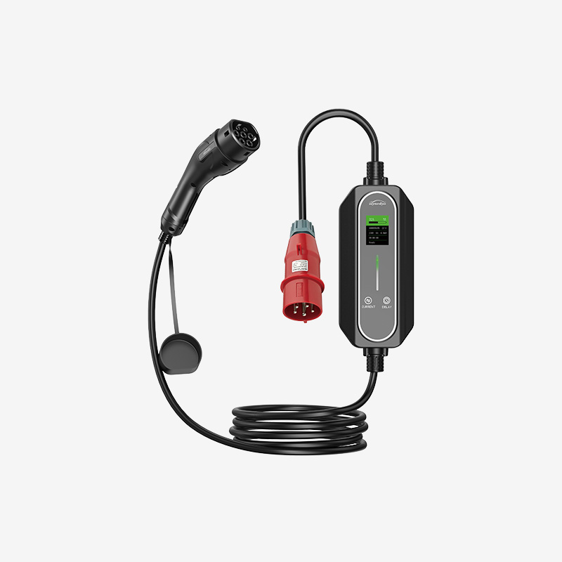Electric car charger EV charging cable 16A-32A single-phase three-phase  22kw IEC62196 EVSE kit